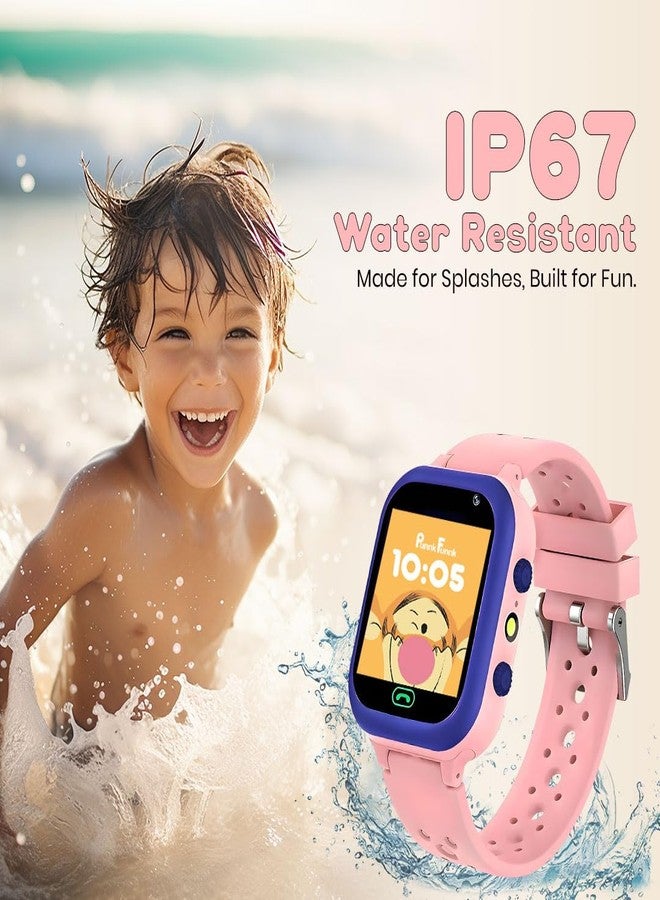 PunnkFunnk Q15 Kids Smart Watch - 1.44" TFT Display | 2G/3G SIM Support | Water Rasistence| GPS Tracking & Two-Way Calling | Learning & Gaming Apps Smartwatch for Boys & Girls-(Pink) - Image 2